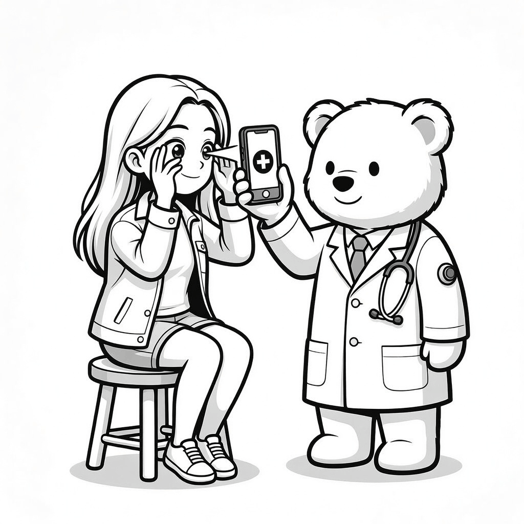 Eye analysis illustration