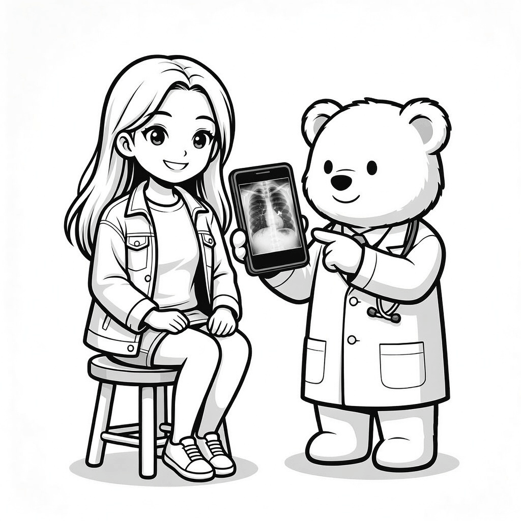 X-ray analysis illustration