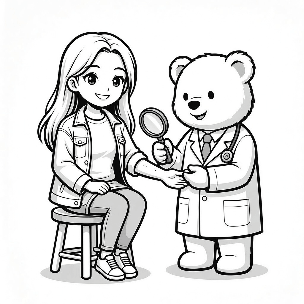 Skin analysis illustration